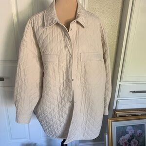 Old Navy Quilted Tan Utility Jacket